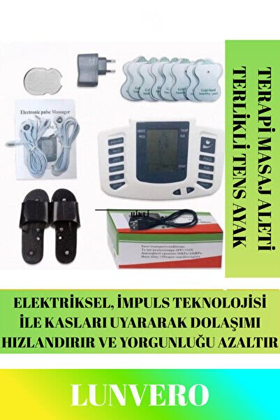 Özel Üretim Kas Rahatlatıcı Sinir Nokta Elektriksel İmpuls Terlikli Tens Ayak Terapi Masaj Aleti