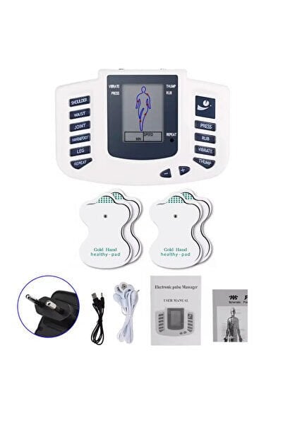 Tens Cihazı Tens Ems Cihazı Fizyoterapi Masaj Ağrı Giderici Masaj Cihazı 4 Pedli
