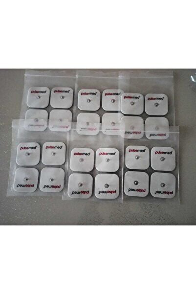 Yedek Elektrot 5x5 cm, Çıt Çıtlı Tens Pedi, 4’lü Paket (6 Paket)