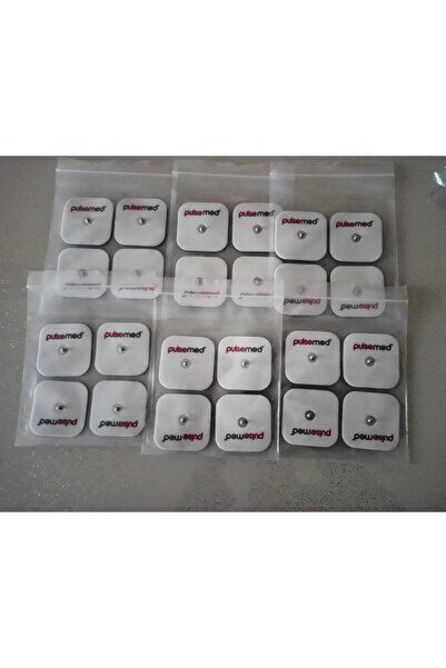 Yedek Elektrot 5x5 cm, Çıt Çıtlı Tens Pedi, 4’lü Paket (6 Paket)