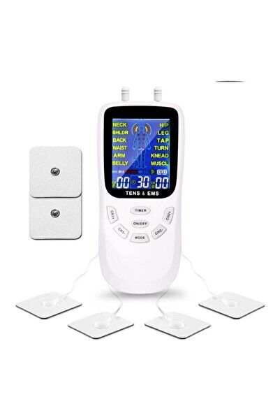 Fizik Tedavi Tens Cihazı / Masaj Aleti Dijital Ekranlı Çift Kanallı