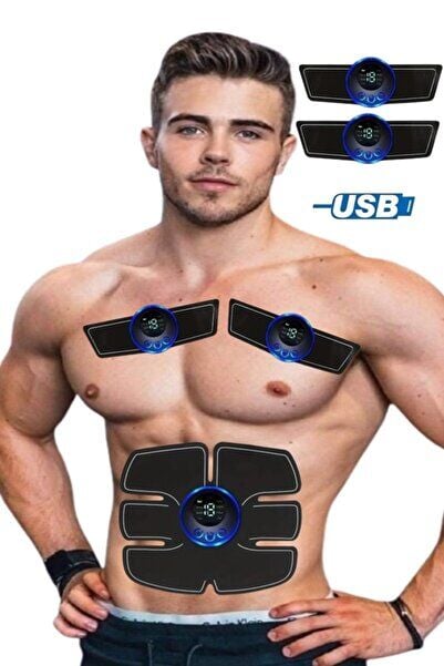 Şarjlı 3 Parça Vücut Tens Cihazı Titreşimli Kas Kol Geliştirme Cihazı