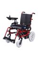 Akülü Sandalye Bordo | 340W Motor, Yatar Sırt, Katlanır Alüminyum Şase, 130 kg, Allure