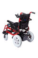 Akülü Sandalye Bordo | 340W Motor, Yatar Sırt, Katlanır Alüminyum Şase, 130 kg, Allure