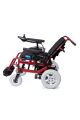 Akülü Sandalye Bordo | 340W Motor, Yatar Sırt, Katlanır Alüminyum Şase, 130 kg, Allure