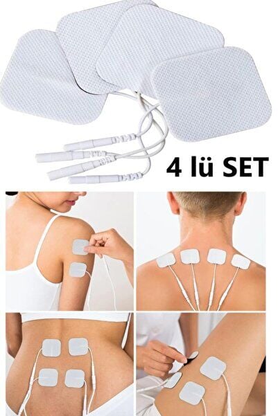Kablolu Tens Cihazı Yedek Elektrot Seti 5x5, Iğne Uçlu Soketli, 4 Adet