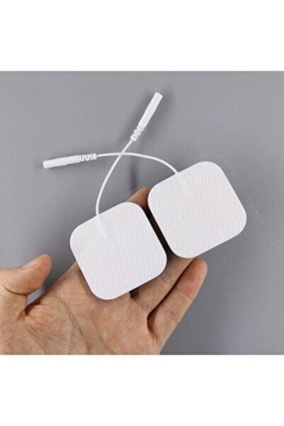 Pin Girişli 5*5 Cm Kumaş Elektrot Ems Tens Cihazı Elektrodu 20li Paket