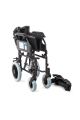 DM-337 Refakatçi Kullanımlı Alüminyum Hasta Taşıma Sandalyesi 45CM Oturma Genişliği