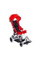 Pediatrik Baston Puset Kırmızı|Alüminyum Şase,Katlanır Kasa,Quick Release Teker DM-BOSS