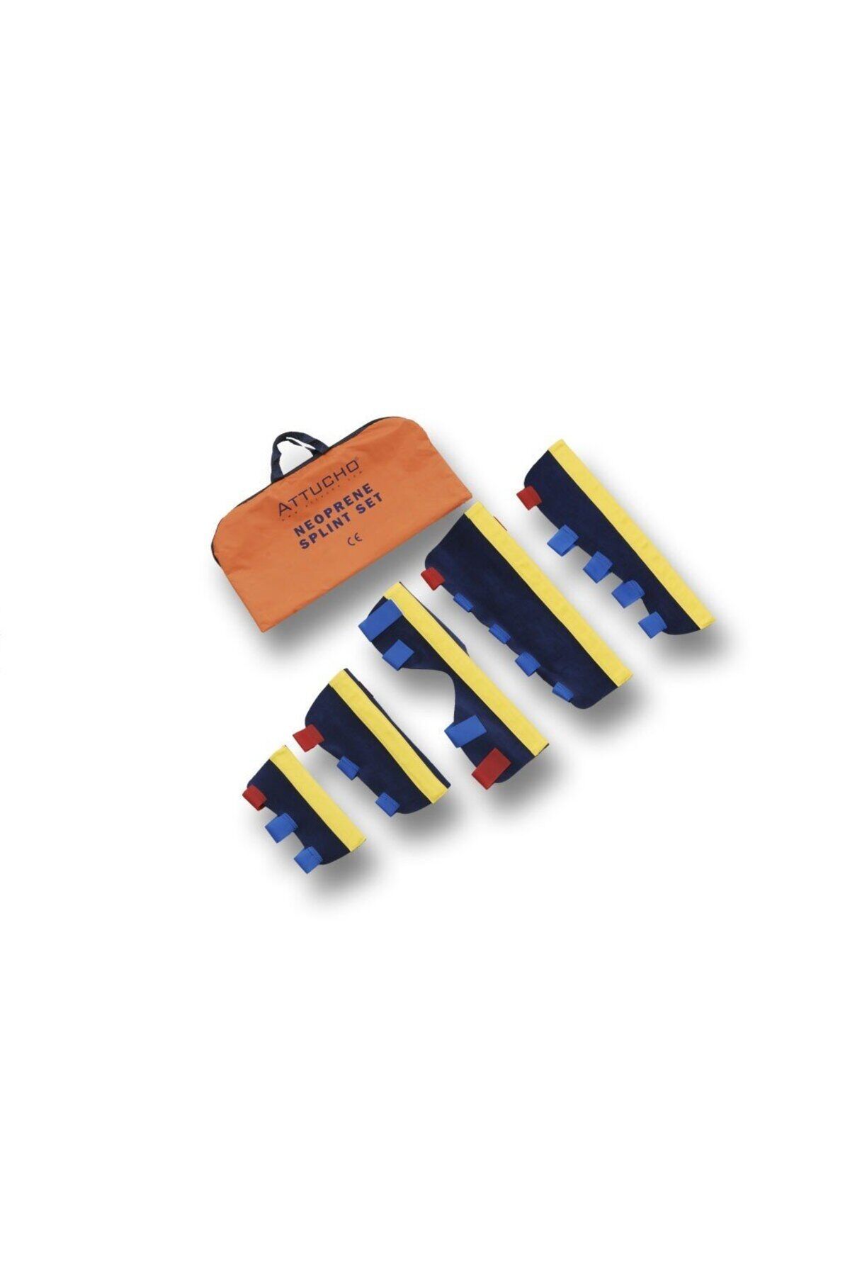Ambulans ve ilk yardım için 5 li set neopren atel set