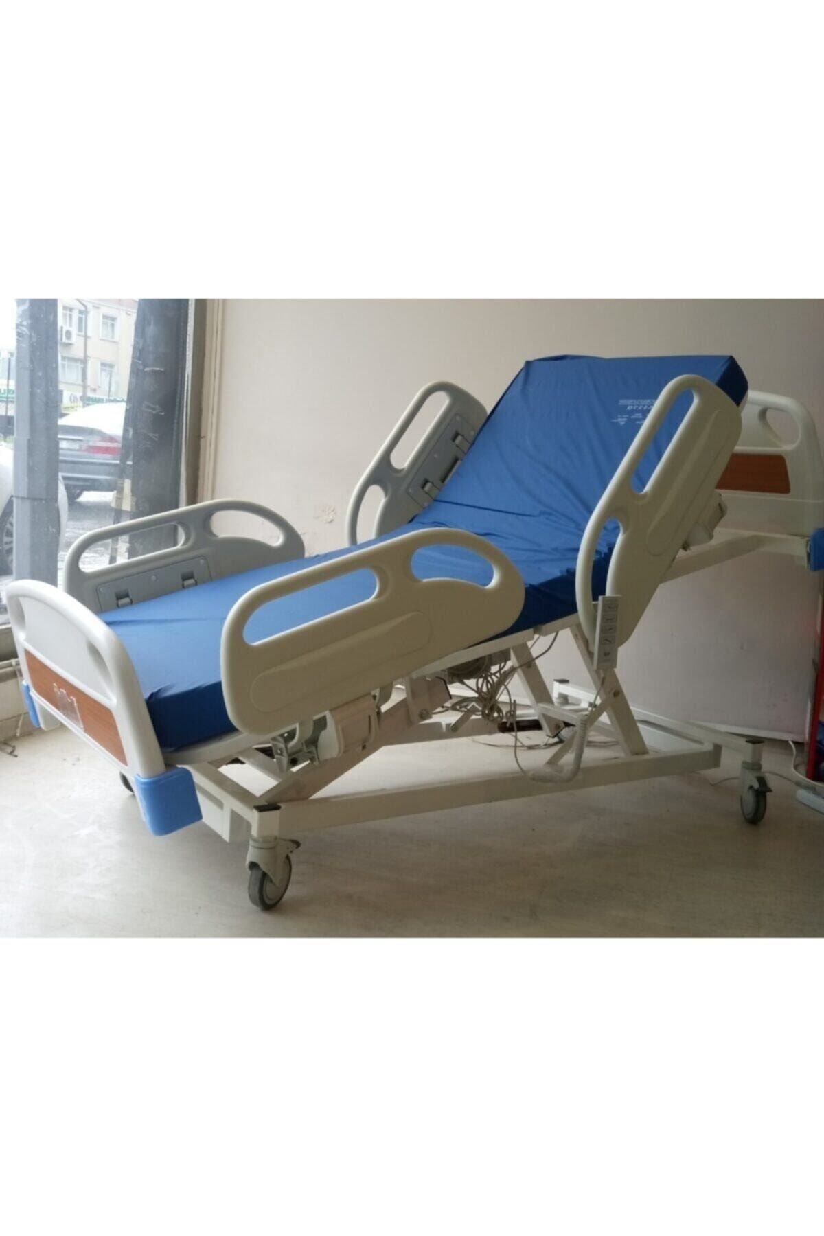 Asansörlü Dört Motorlu ABS Başlıklı Hasta Karyolası