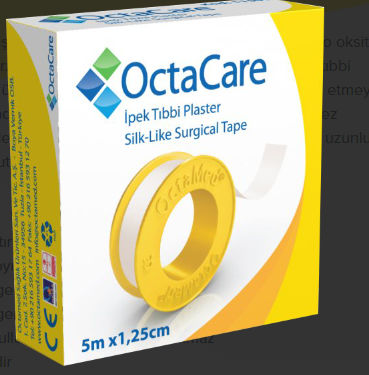 OctaCare İpek Tıbbi Plaster 5 m x 1,25 cm 1 Adet