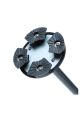 KİFİDİS GB802 Kifidis Katlanır Dörtlü Lastikli Baston  Siyah / Black