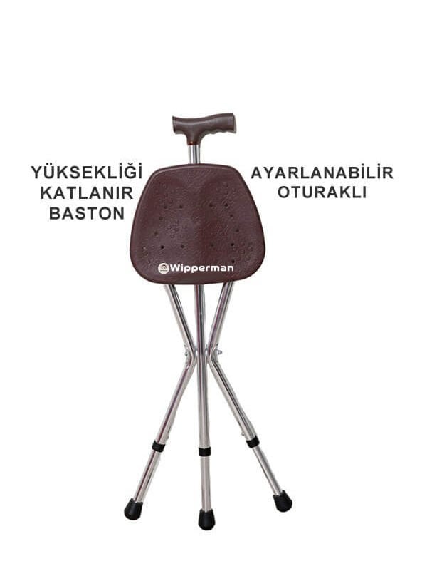 Wipperman W 530 Ayarlanabilir Oturma Aparatlı Baston