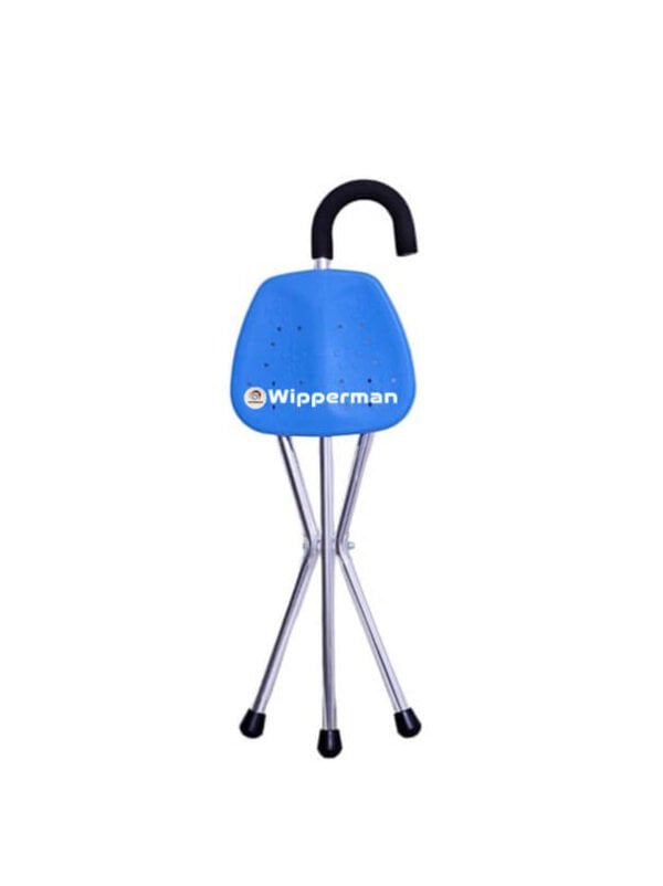 Wipperman W 521_ M Oturaklı Baston – Portatif ve Ergonomik Destekli Baston