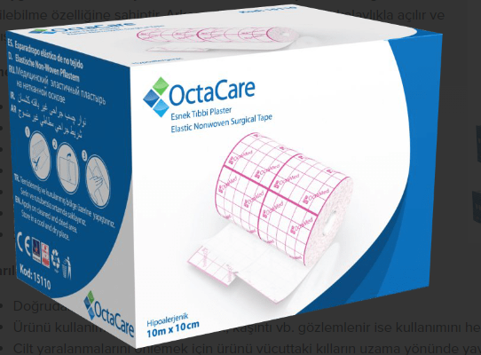 OctaCare Esnek Tıbbi Plaster (Fix) 10 m x 10 cm 1 Adet