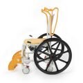 Comfort Plus DM-8088B Banyo ve Tuvalet Sandalyesi (Turuncu) (6 Tekerlekli)