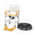 Comfort Plus DM-8088B Banyo ve Tuvalet Sandalyesi (Turuncu) (6 Tekerlekli)
