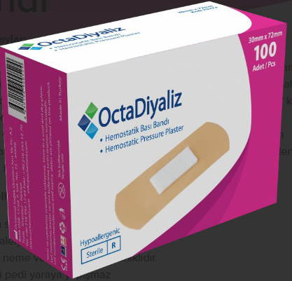 OctaDiyaliz Hemostatik Bası Bandı x