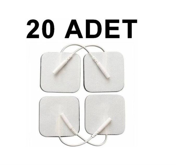 20 Adet Tens Pediı Kablolu Yedek Elektrot 5x5 Tens Pedi