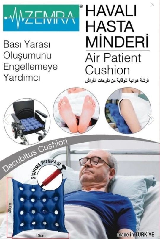 Tekerlekli Sandalye Havalı Oturma Minderi - Şişme Minder - Seyahat Minderi