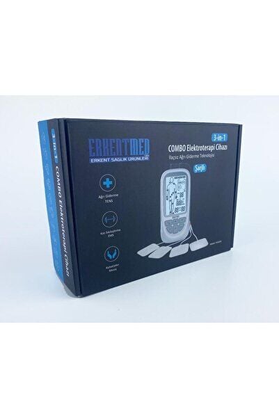 Combo Tens Ems Masaj Cihazı Şarjlı Bel Klipsli Taşıma Kutulu