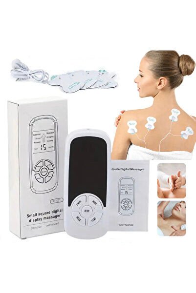 Dijital Masaj Cihazı Seti Fizyoterapi Tens Ems Cihazı Pilli
