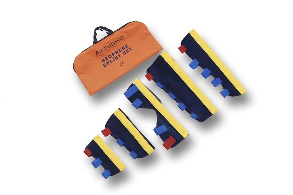 Ambulans ve İlk Yardım İçin 5 Li Set Neopren Atel Set