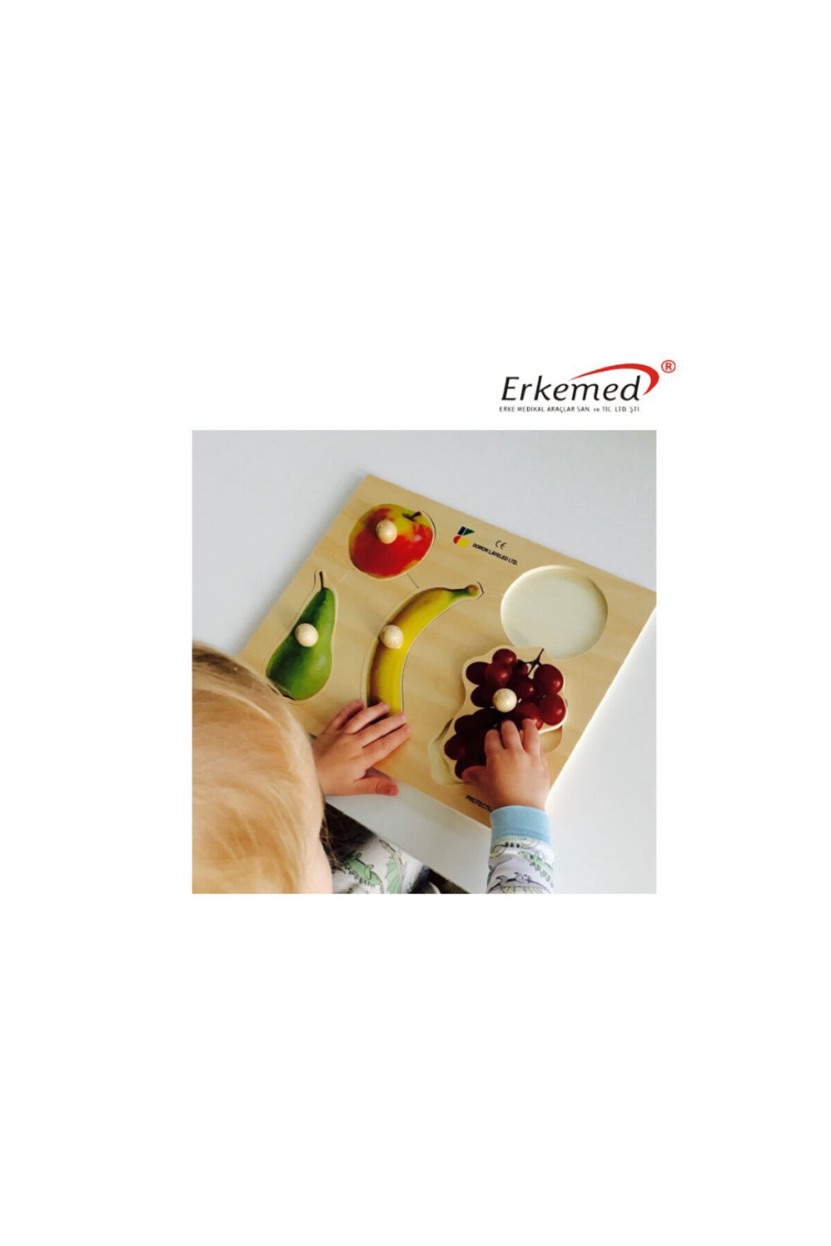 MEYVE FİGÜRLÜ AHŞAP ZEKA GELİŞTİRİCİ PUZZLE