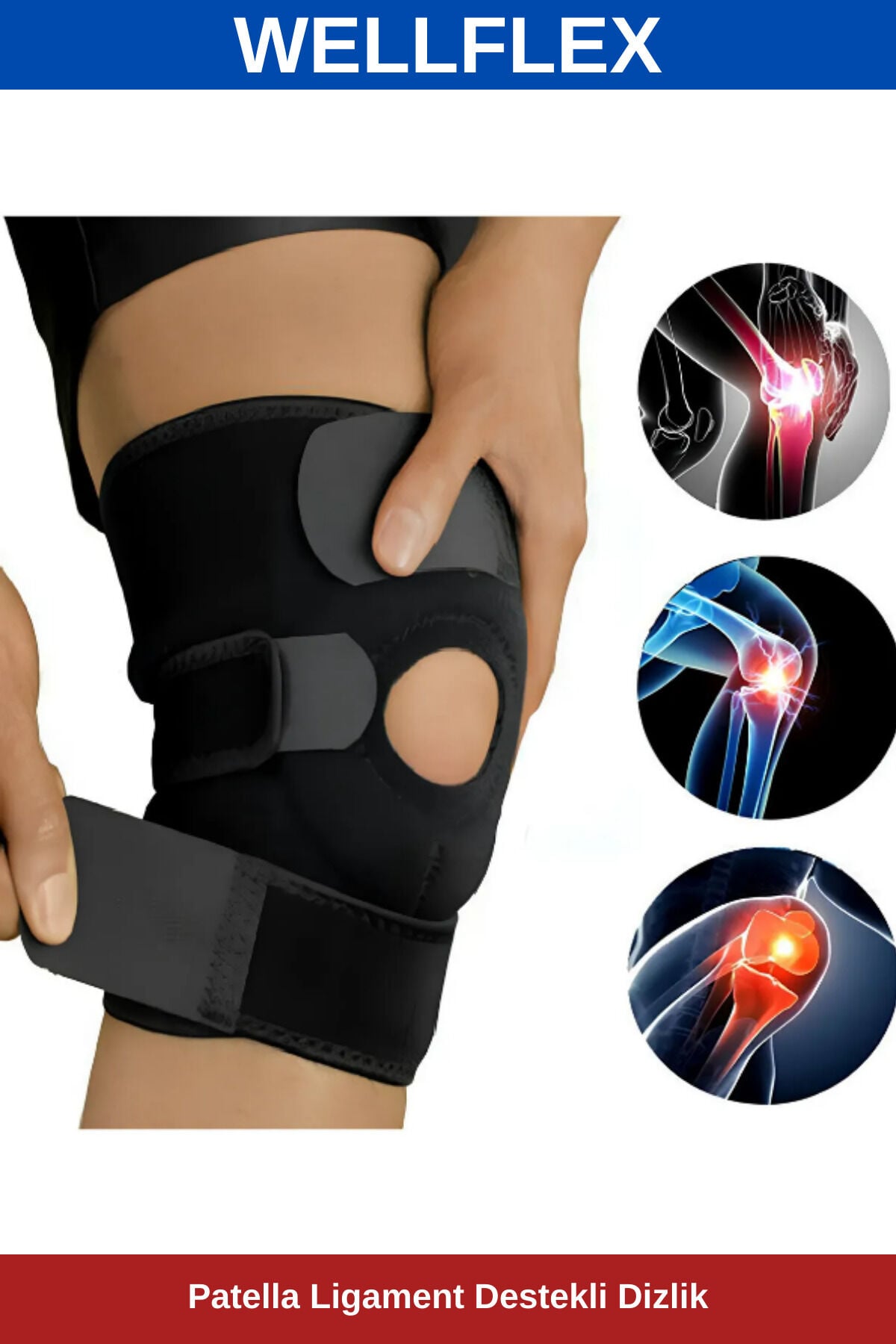 Patella Ligament Destekli Dizlik Bedensiz Cırtlı
