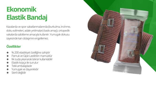OctaCare Ekonomik Elastik Bandaj cm x m
