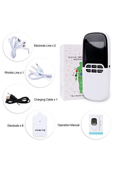 Şarjlı Çift Kanallı Elektronik Tens Cihazı Aleti