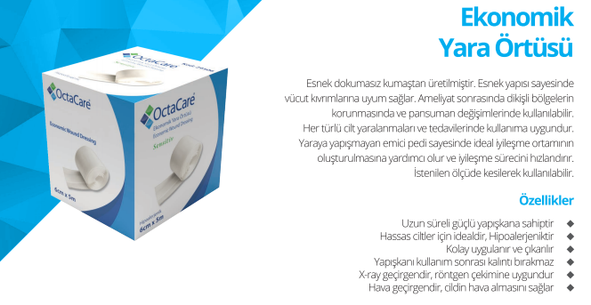 OctaCare Ekonomik Yara Örtüsü 6cmx5m