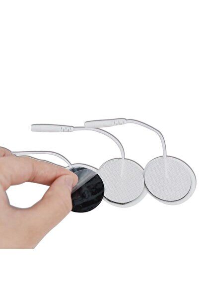 Yuvarlak Elektrot 3.2*3.2 Cm Ems Tens Cihazı Pin Girişli Elektrod , 5 Paket = 20 Adet